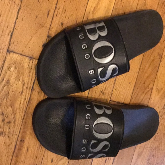 Hugo boss flip flop/ black sandals